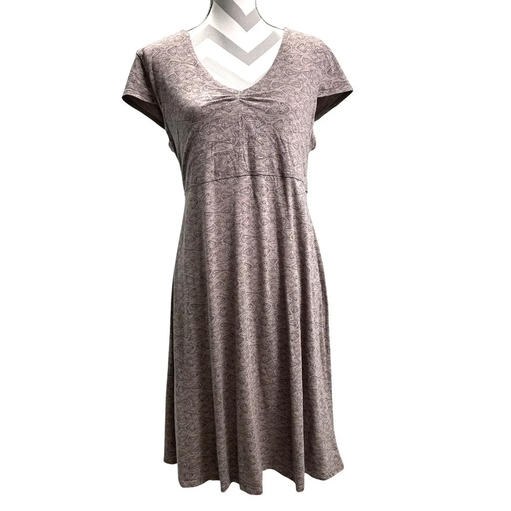 taupe dress casual Taupe Short Sleeve Dress